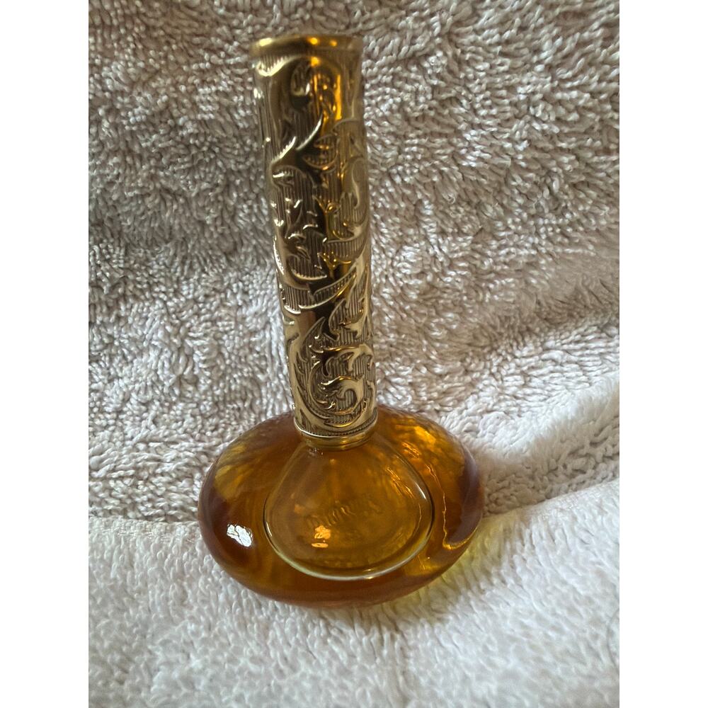 Vintage Avon Charisma Scented Perfume Oil Bath & Body Bottle .5 oz Amber Glass